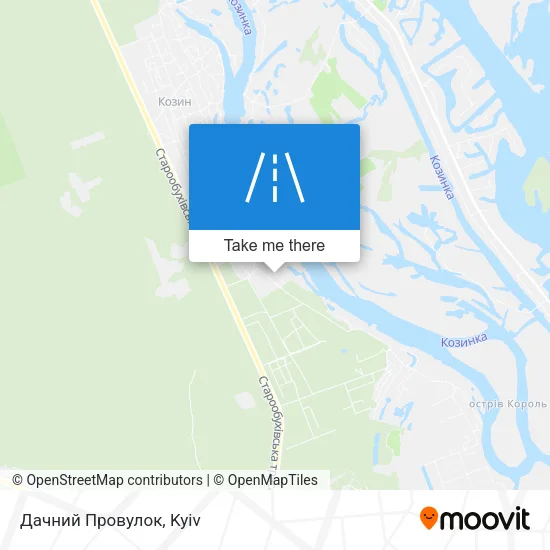 Карта Дачний Провулок