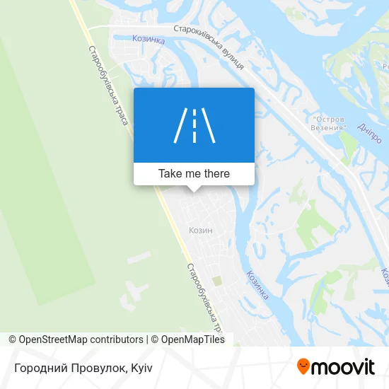 Карта Городний Провулок