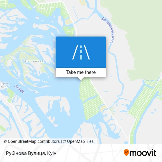 Карта Рубінова Вулиця