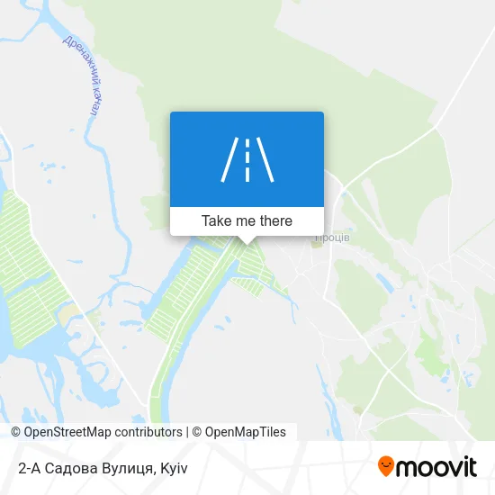 Карта 2-А Садова Вулиця
