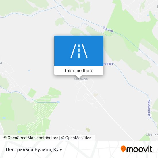 Карта Центральна Вулиця