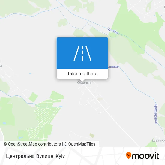 Карта Центральна Вулиця