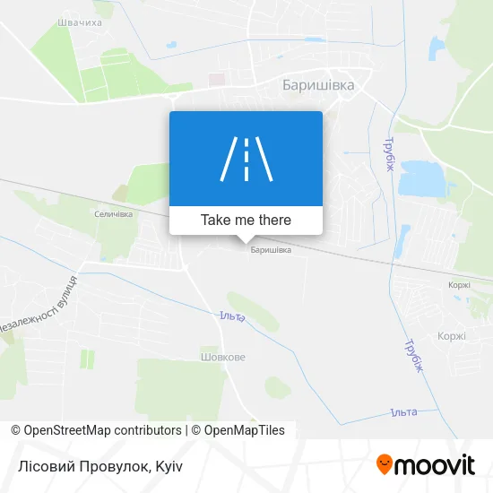 Карта Лісовий Провулок