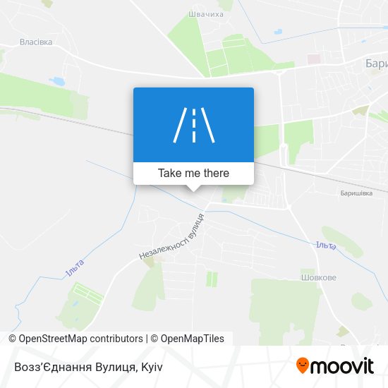 Карта Возз’Єднання Вулиця