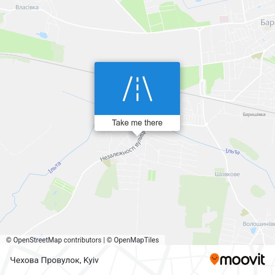 Карта Чехова Провулок