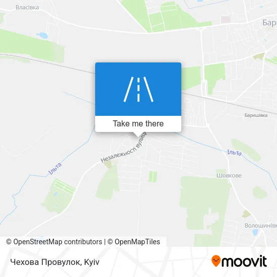 Карта Чехова Провулок