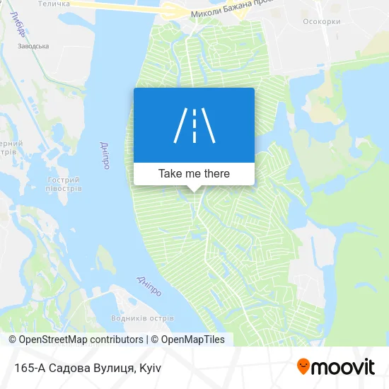 165-А Садова Вулиця map