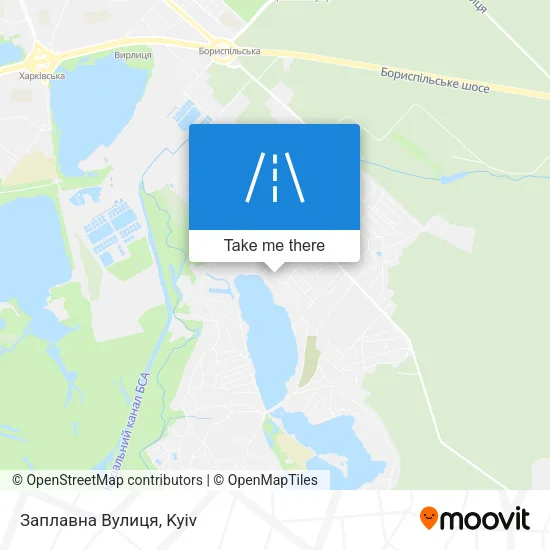 Карта Заплавна Вулиця