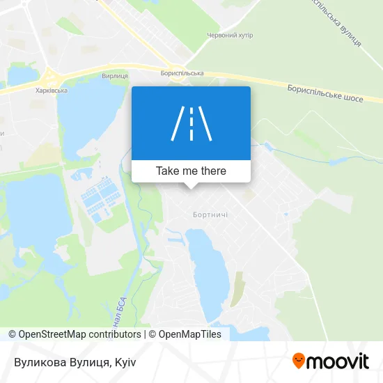 Карта Вуликова Вулиця