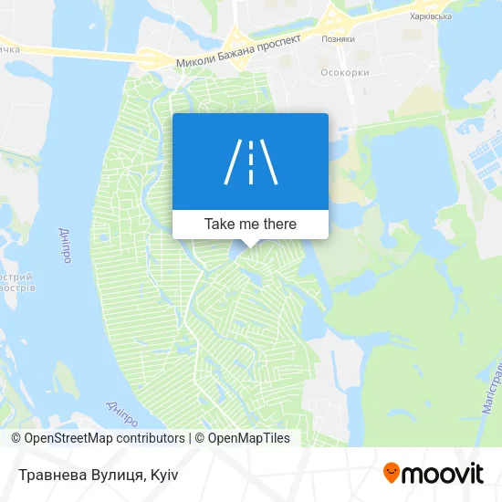 Карта Травнева Вулиця