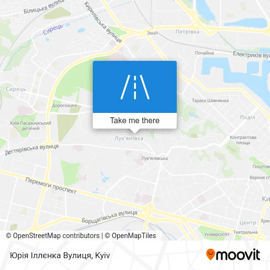 Юрія Іллєнка Вулиця map