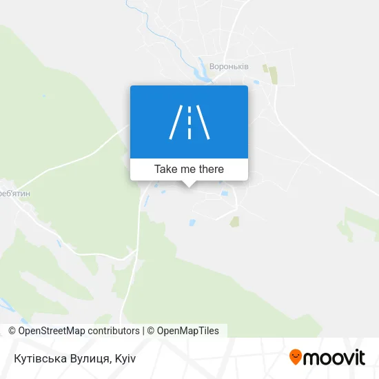 Карта Кутівська Вулиця