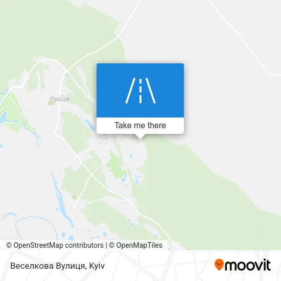 Карта Веселкова Вулиця