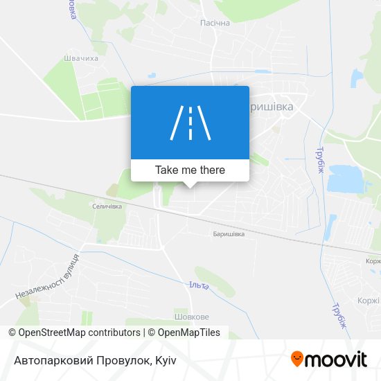 Карта Автопарковий Провулок
