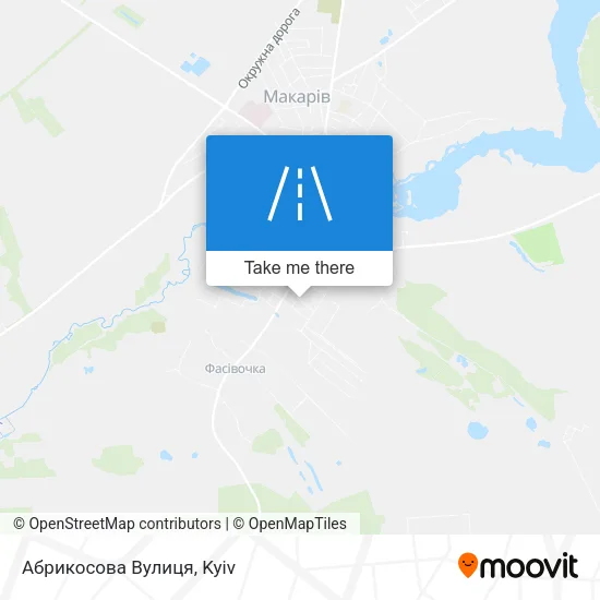 Карта Абрикосова Вулиця