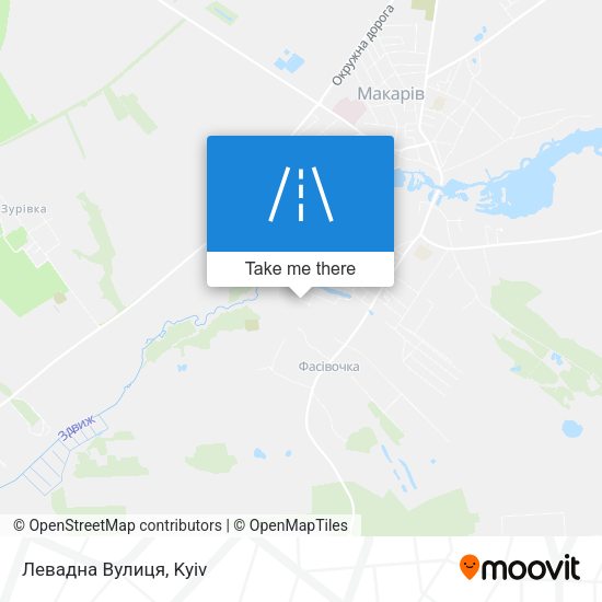 Карта Левадна Вулиця