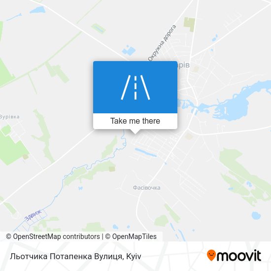Льотчика Потапенка Вулиця map