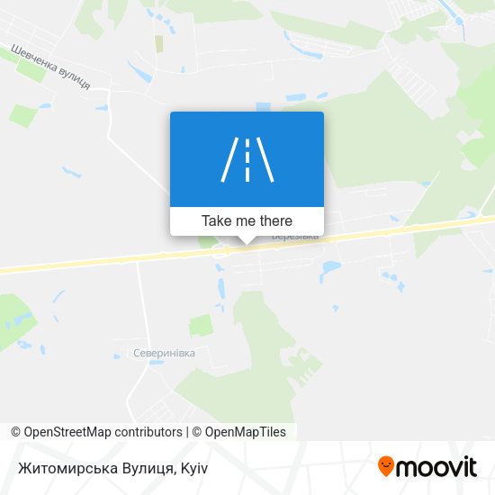 Житомирська Вулиця map