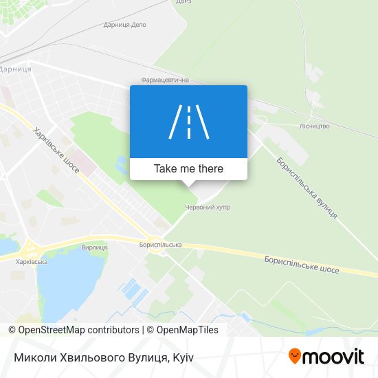 Миколи Хвильового Вулиця map