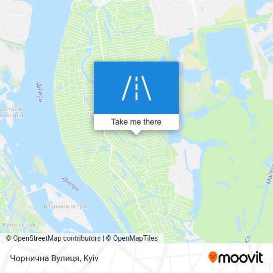 Чорнична Вулиця map