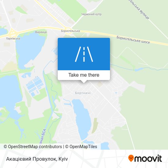 Акацієвий Провулок map