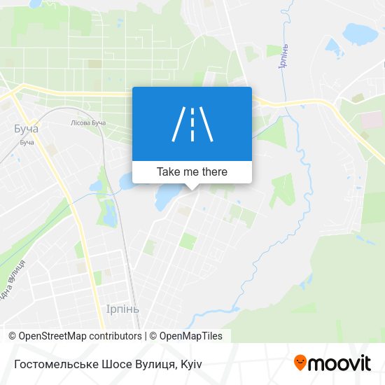 Гостомельське Шосе Вулиця map