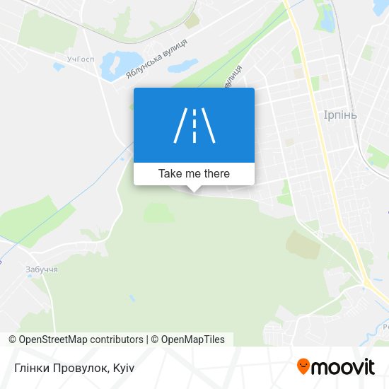 Глінки Провулок map
