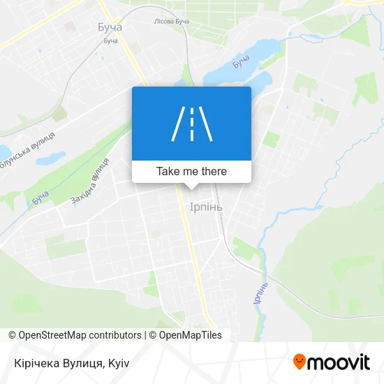 Карта Кірічека Вулиця