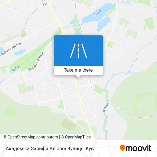 Карта Академіка Зарифи Алієвої Вулиця