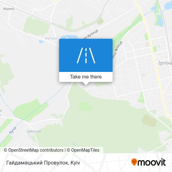 Карта Гайдамацький Провулок
