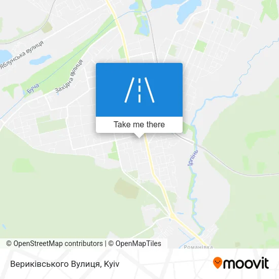 Карта Вериківського Вулиця