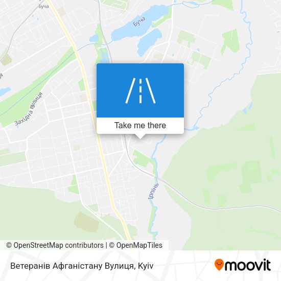 Ветеранів Афганістану Вулиця map