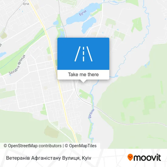 Карта Ветеранів Афганістану Вулиця