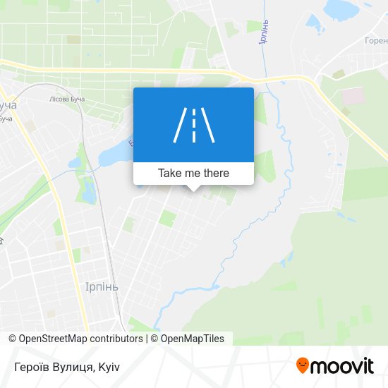 Героїв Вулиця map