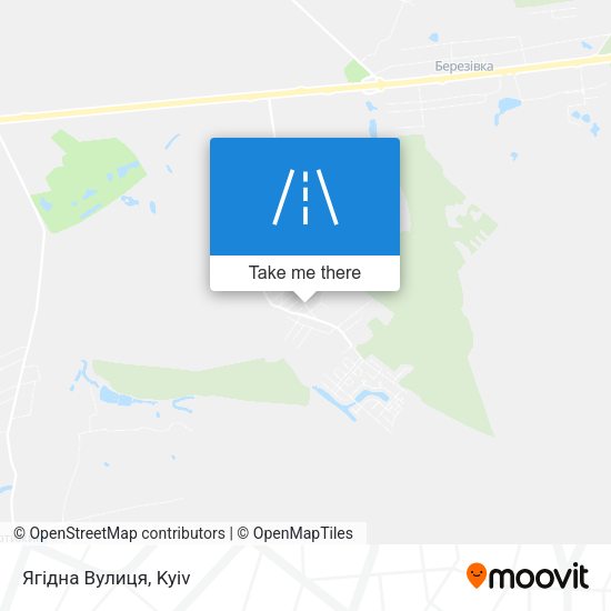 Ягідна Вулиця map
