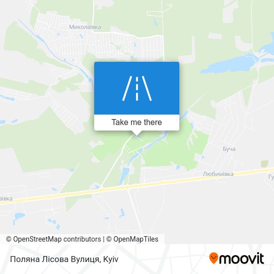Поляна Лісова Вулиця map