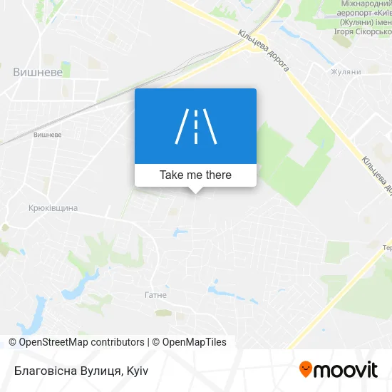 Карта Благовісна Вулиця