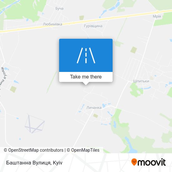 Баштанна Вулиця map
