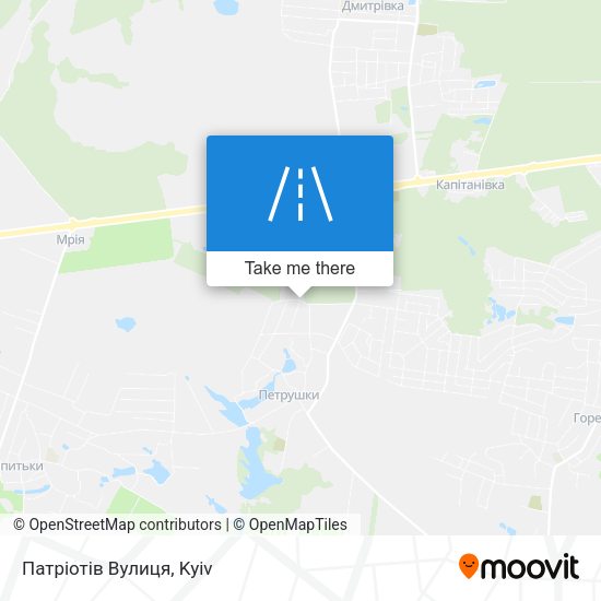 Патріотів Вулиця map