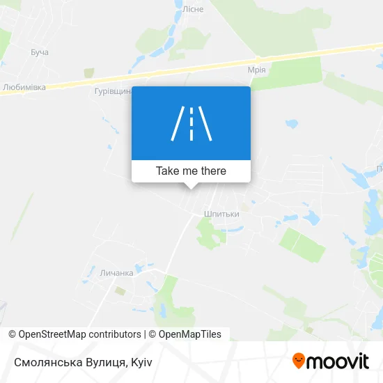 Карта Смолянська Вулиця