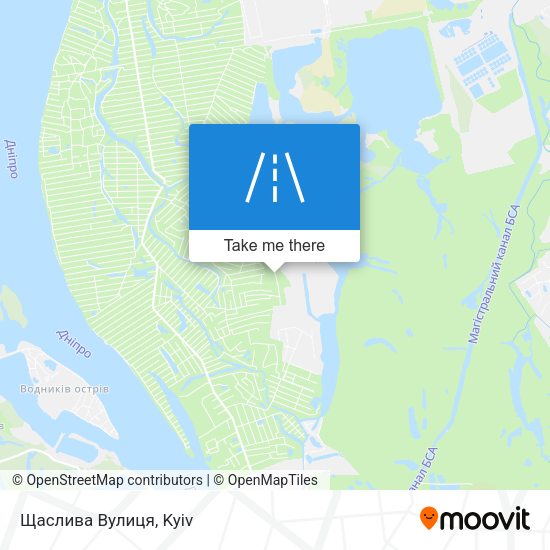 Карта Щаслива Вулиця