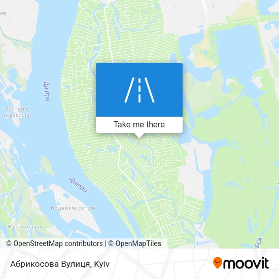 Карта Абрикосова Вулиця