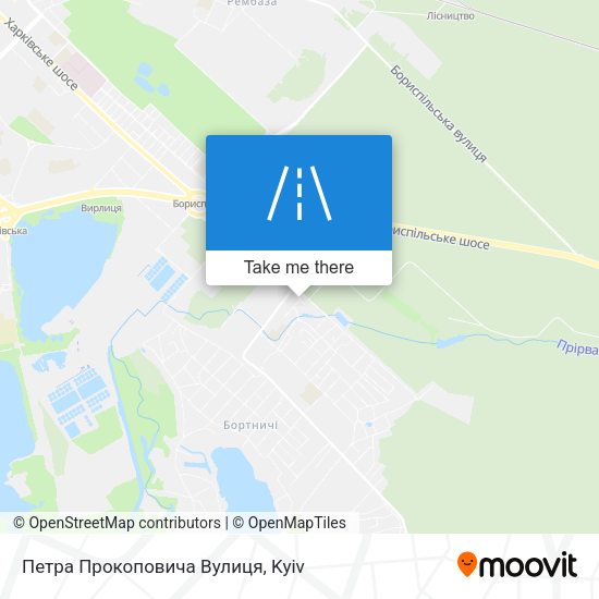 Петра Прокоповича Вулиця map