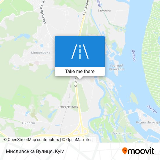 Мисливська Вулиця map
