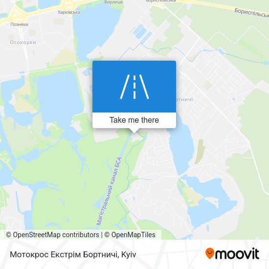 Мотокрос Екстрім Бортничі map