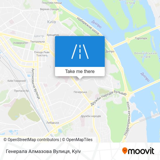 Генерала Алмазова Вулиця map