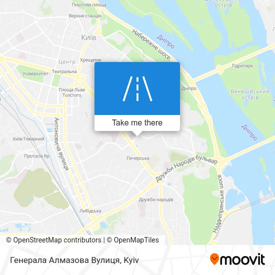 Карта Генерала Алмазова Вулиця