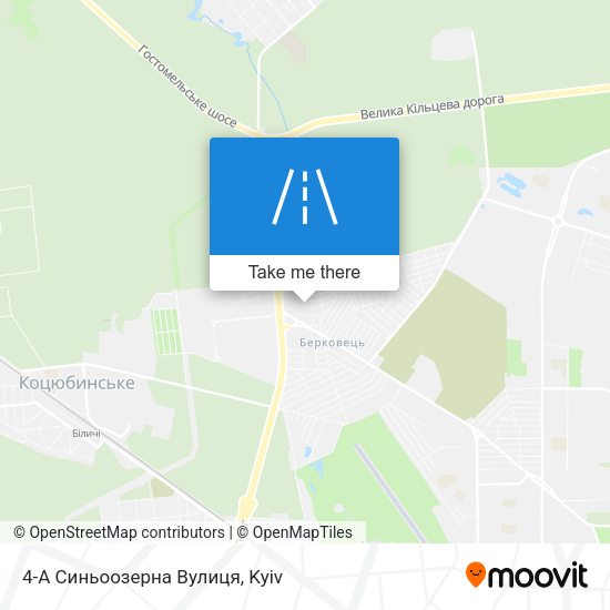 4-А Синьоозерна Вулиця map