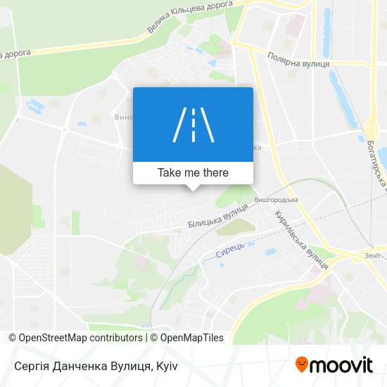 Карта Сергія Данченка Вулиця