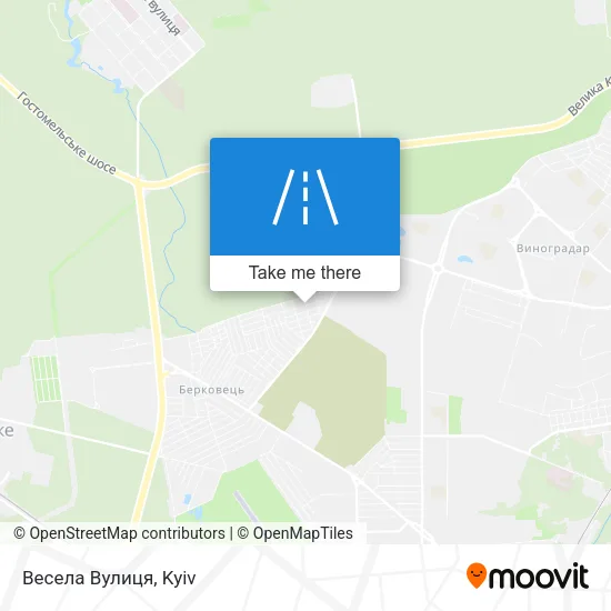 Карта Весела Вулиця